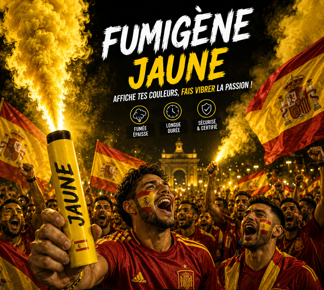 Fumigene Jaune A main