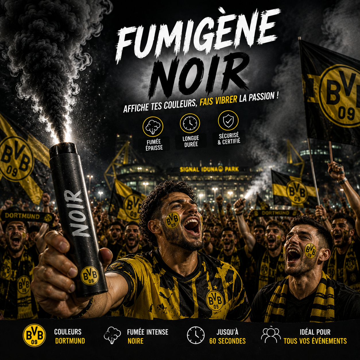 Fumigene Noir - A Main 45s