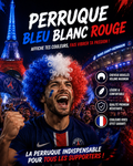 Perruque France - Bleu Blanc Rouge