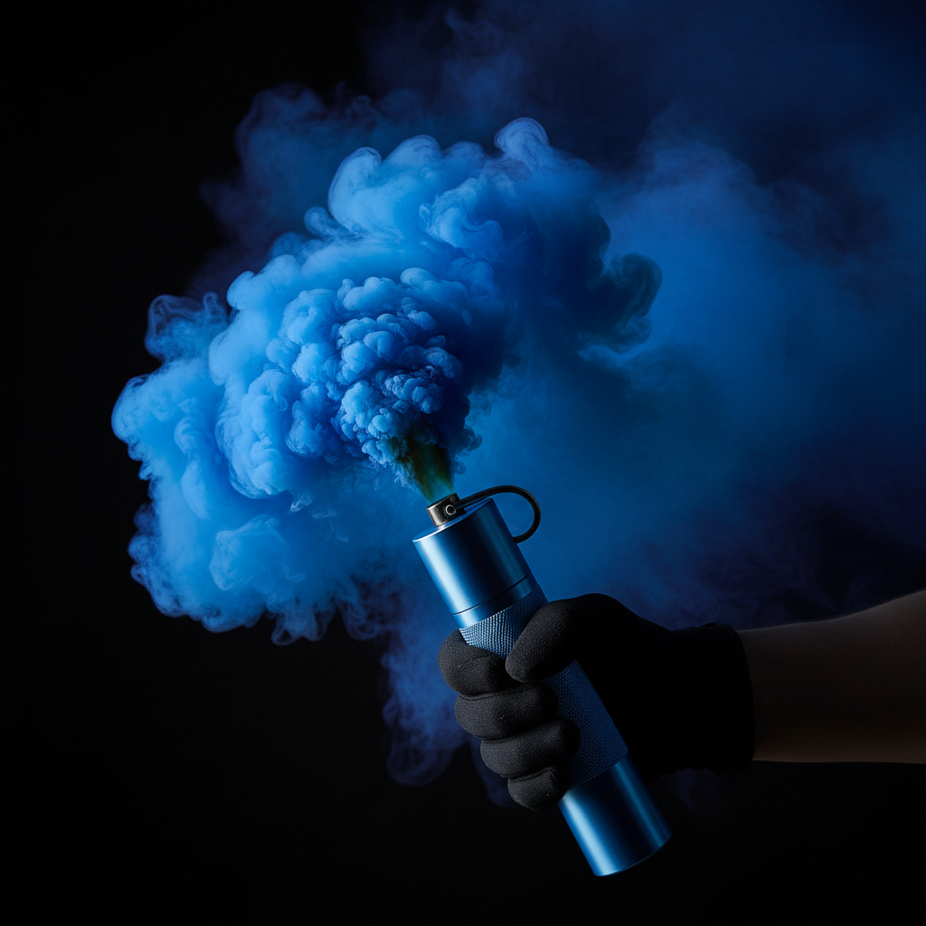 Fumigène Bleu