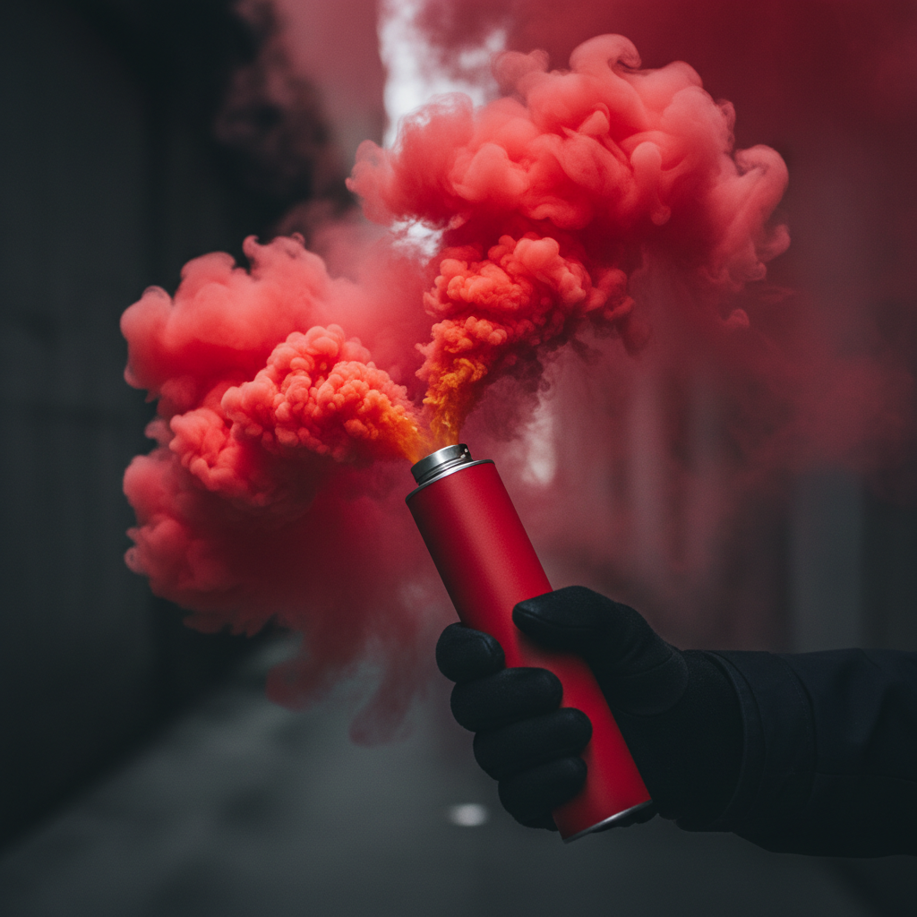 Fumigène Rouge